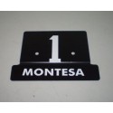 PLACA PORTA NUMEROS COTA 25
